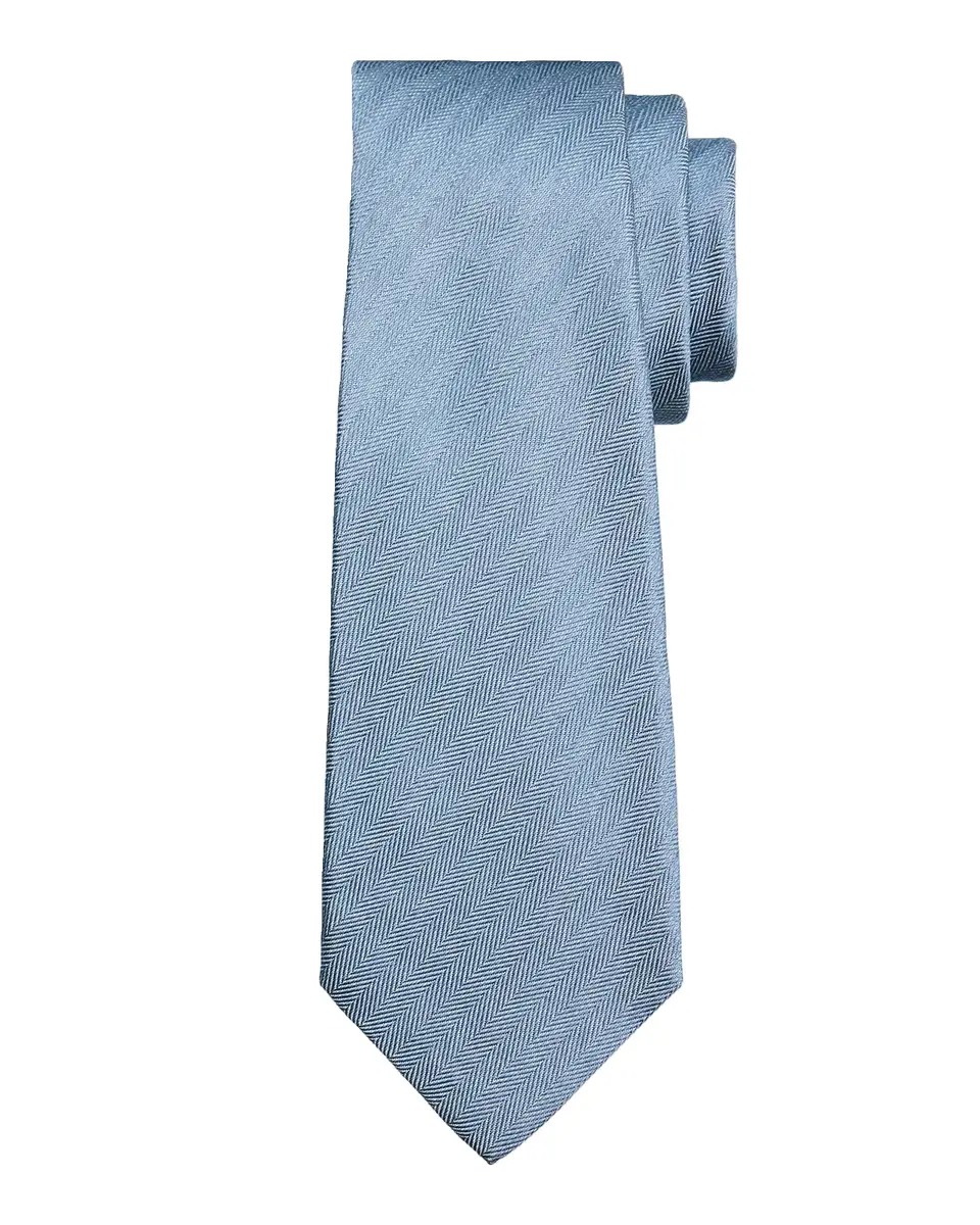 Kiton Men's Silk Herringbone 7-Fold Tie | Thumbnail 2