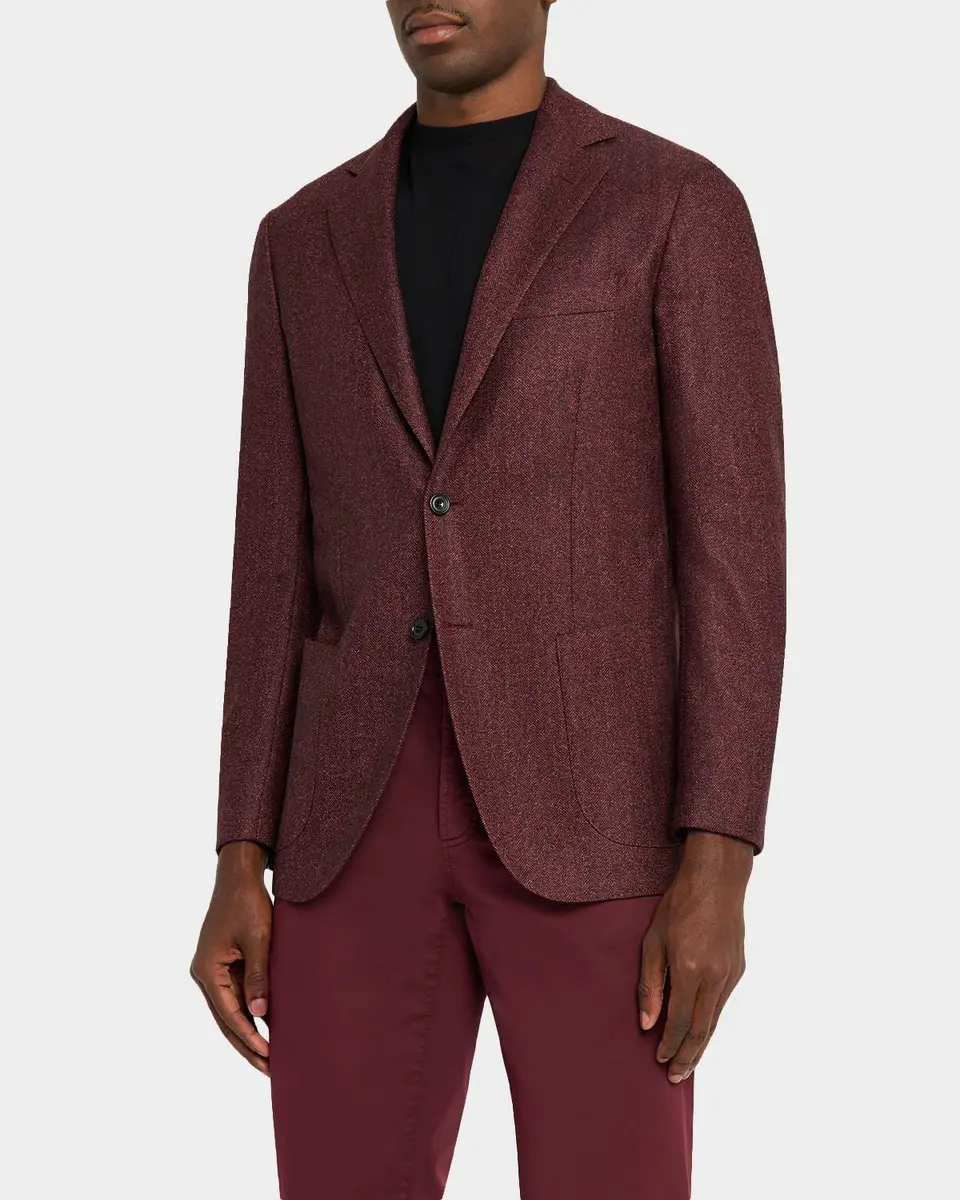 Sartorio Melange Herringbone Wool Sport Coat | Thumbnail 4 Sartorio Melange Herringbone Wool Sport Coat | Thumbnail 4