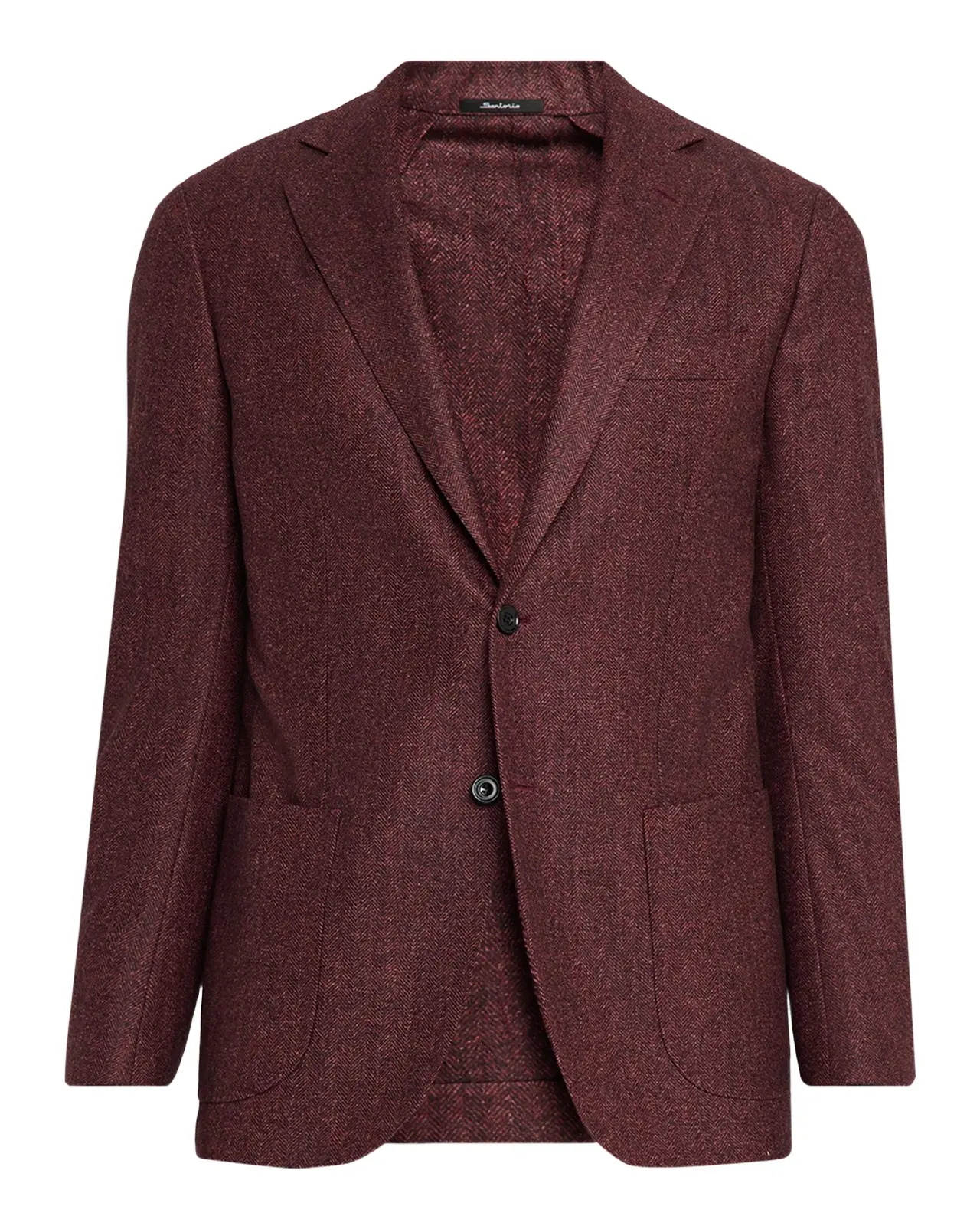 Sartorio Melange Herringbone Wool Sport Coat