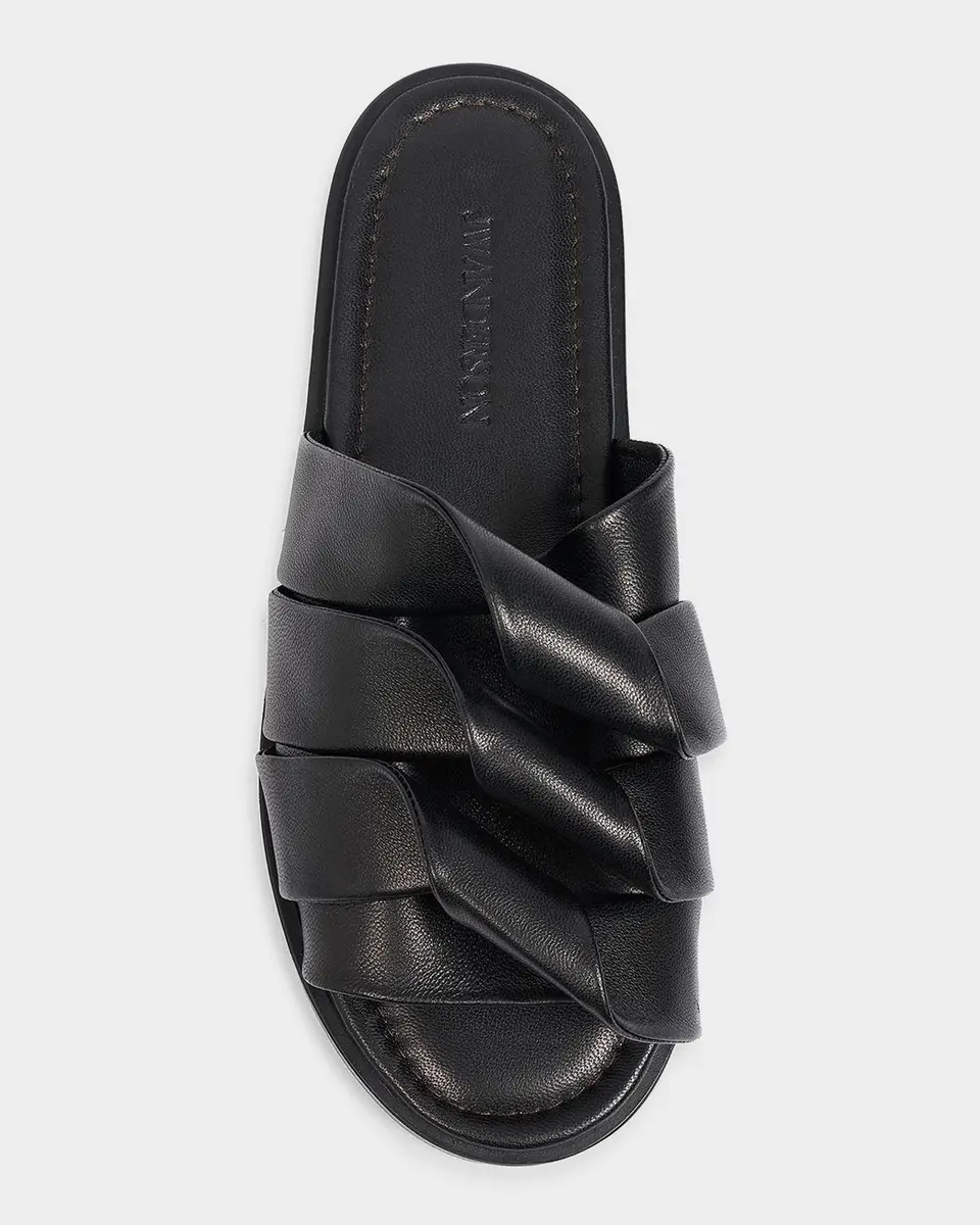 JW Anderson Coil Leather Slide Sandals | Thumbnail 4