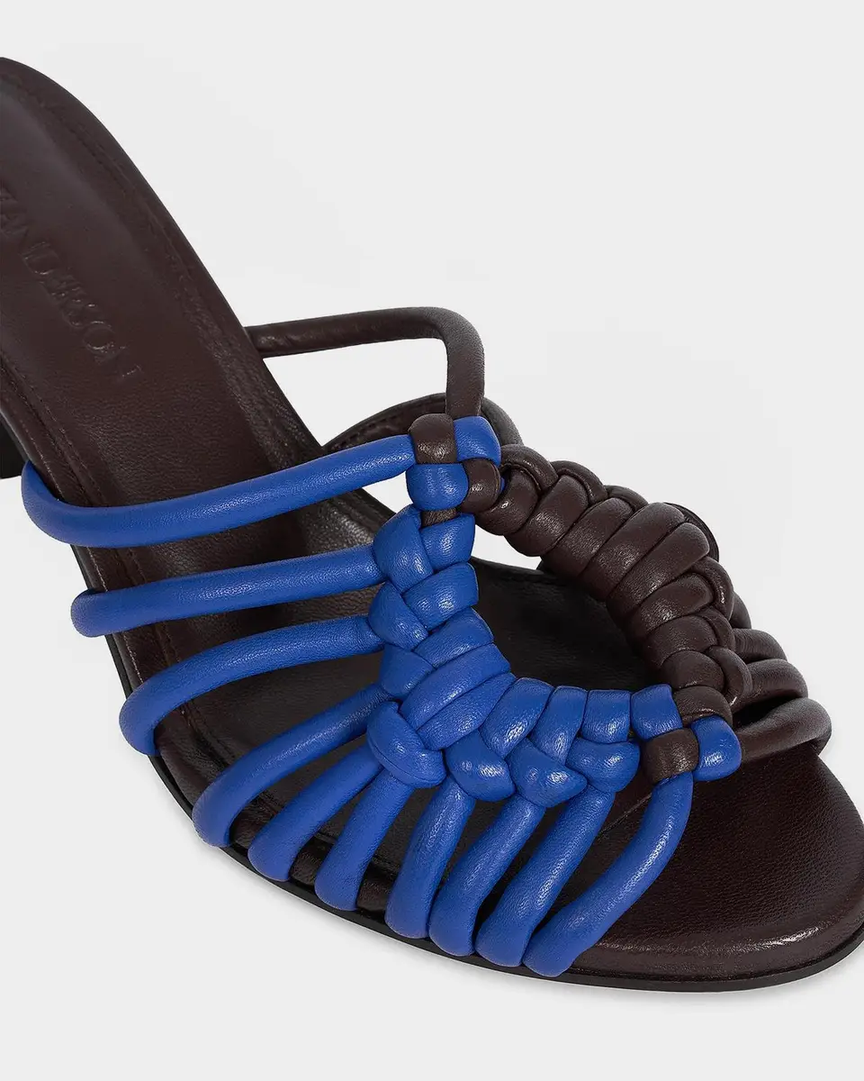 JW Anderson 70mm Plot Bicolor Woven Leather Sandals | Thumbnail 3