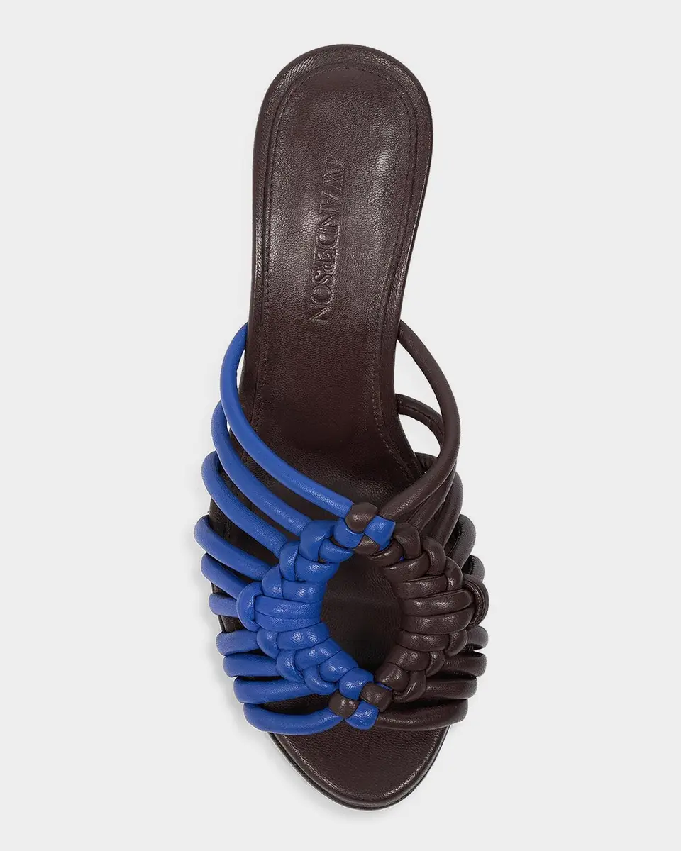 JW Anderson 70mm Plot Bicolor Woven Leather Sandals | Thumbnail 4