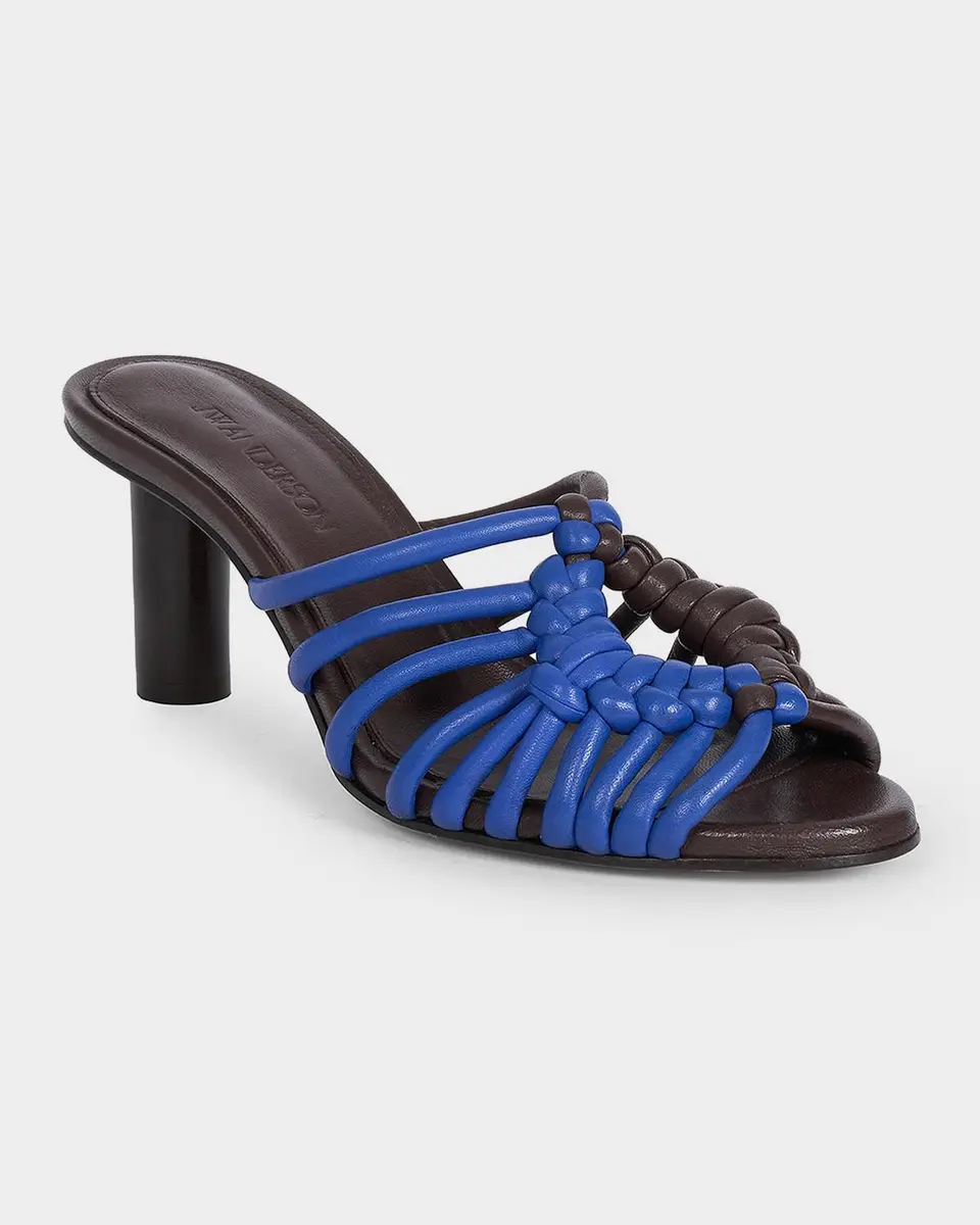 JW Anderson 70mm Plot Bicolor Woven Leather Sandals | Thumbnail 5