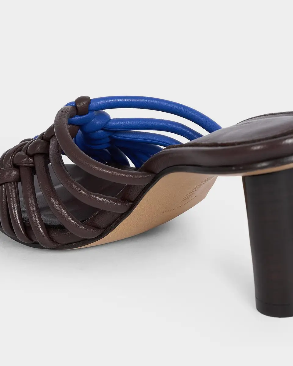 JW Anderson 70mm Plot Bicolor Woven Leather Sandals | Thumbnail 6