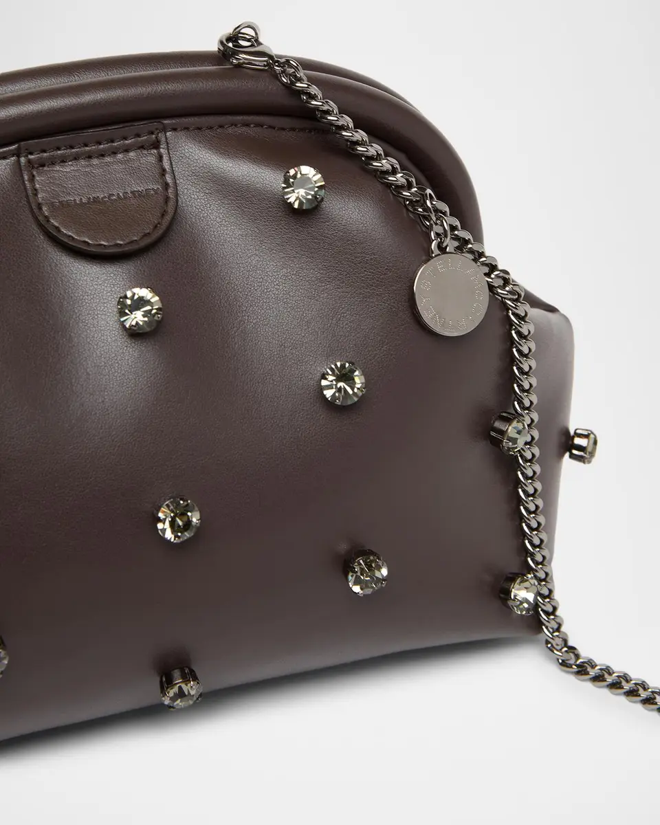 Stella McCartney Falabella Crystal-Studded Clutch | Thumbnail 4 Stella McCartney Falabella Crystal-Studded Clutch | Thumbnail 4