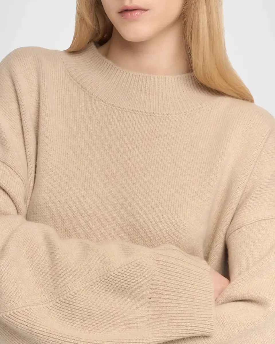 Malo Cashmere Stockinette Knit Oversized Crewneck Sweater | Thumbnail 5 Malo Cashmere Stockinette Knit Oversized Crewneck Sweater | Thumbnail 5