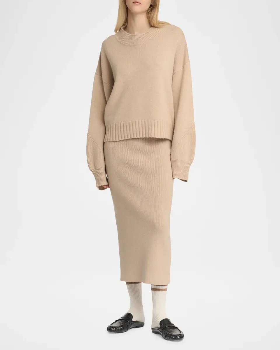 Malo Cashmere Rib Midi Skirt | Thumbnail 2 Malo Cashmere Rib Midi Skirt | Thumbnail 2
