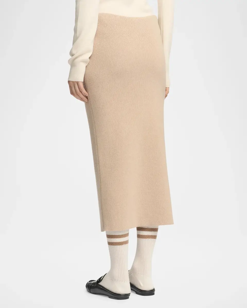 Malo Cashmere Rib Midi Skirt | Thumbnail 3 Malo Cashmere Rib Midi Skirt | Thumbnail 3
