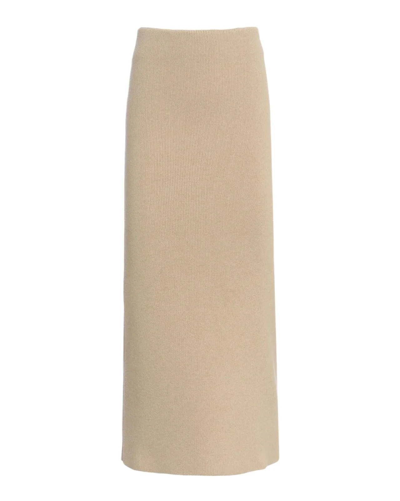 Malo Cashmere Rib Midi Skirt