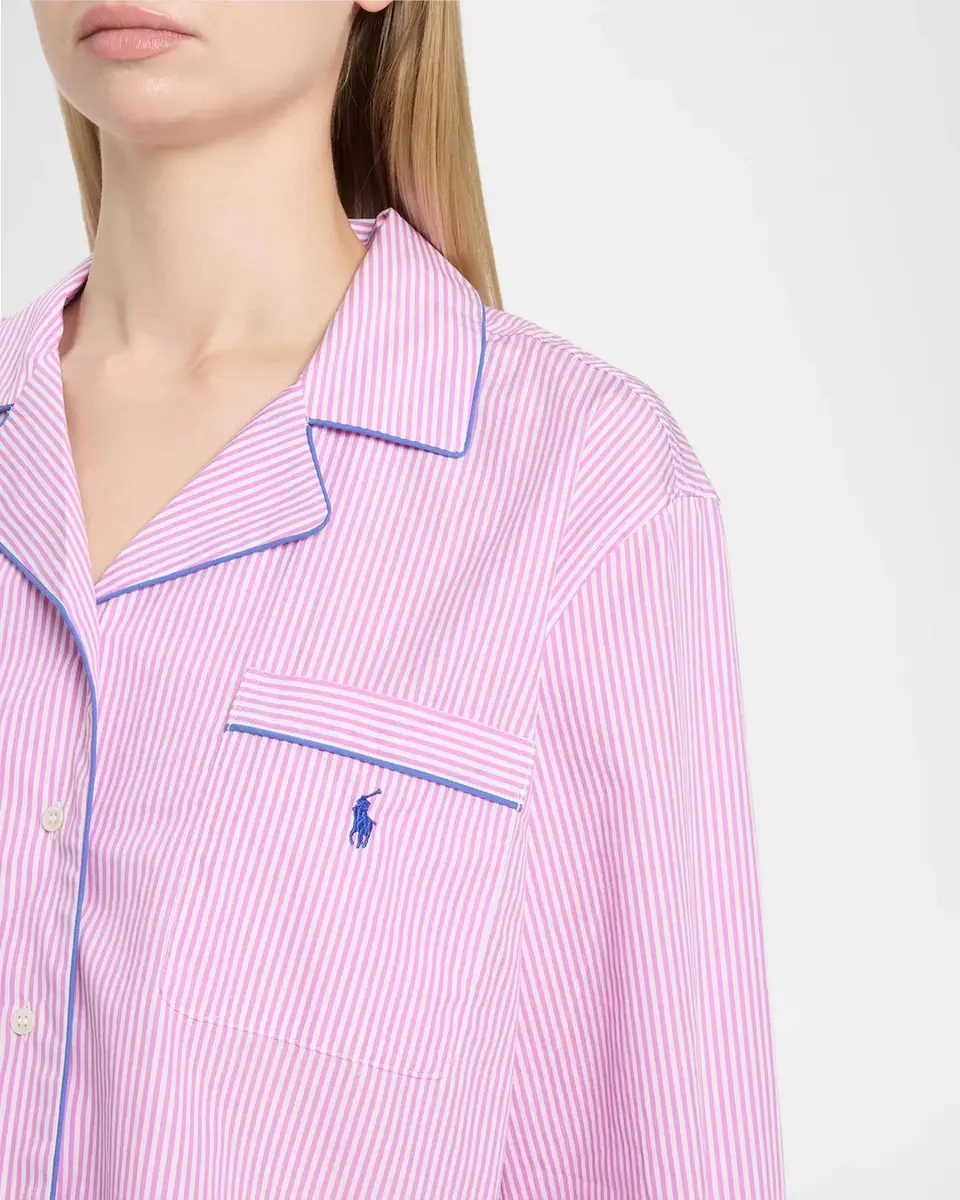 Polo Ralph Lauren Striped Poplin Long-Sleeve Pajama Set | Thumbnail 5 Polo Ralph Lauren Striped Poplin Long-Sleeve Pajama Set | Thumbnail 5