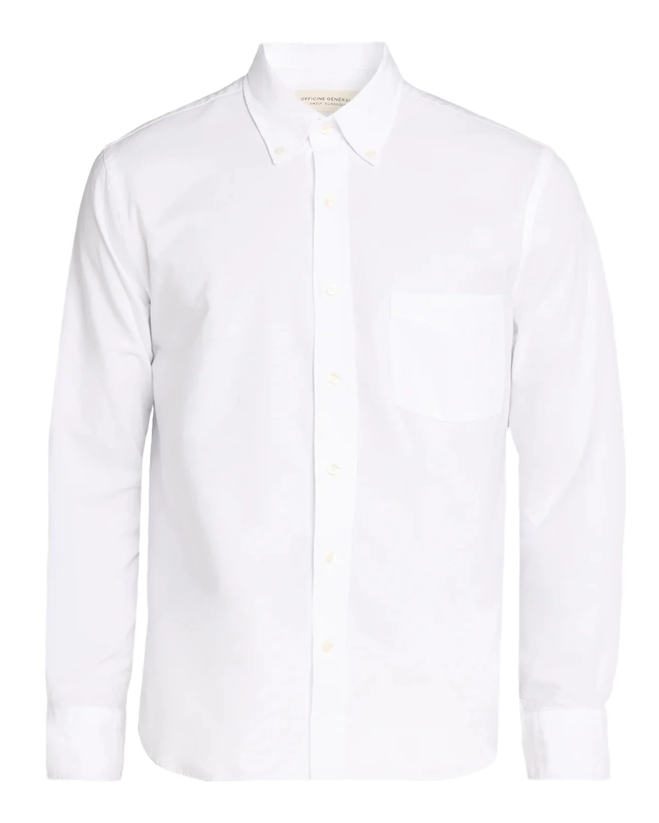 Men's Cotton Oxford Pocket Button-Down Shirt