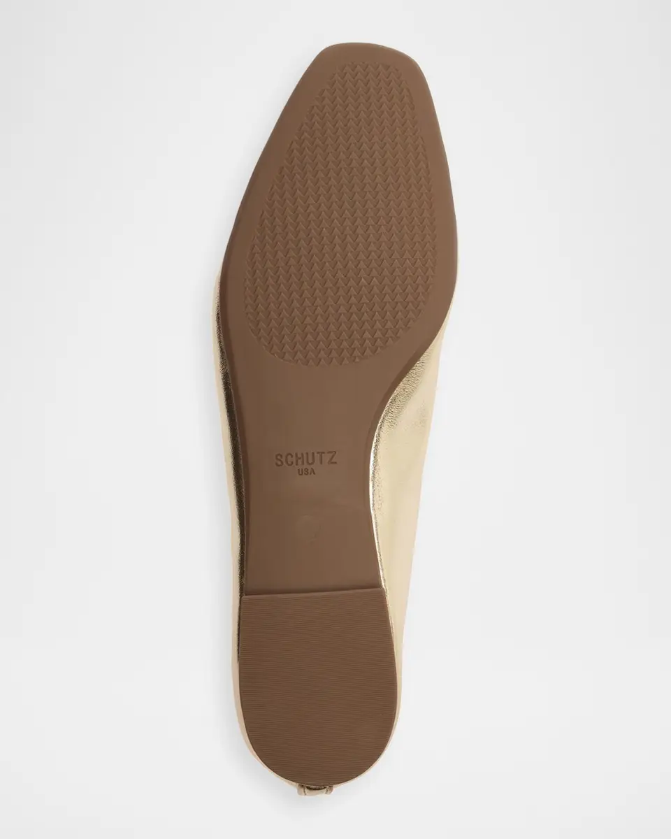 Schutz Arissa Metallic Leather Ballerina Flats | Thumbnail 7 Schutz Arissa Metallic Leather Ballerina Flats | Thumbnail 7