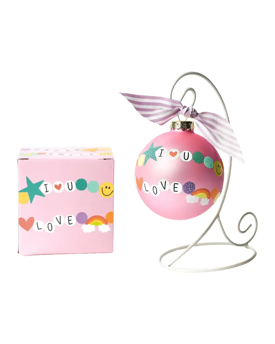 Coton Colors Friendship Bracelet Christmas Ornament with Stand | Thumbnail 2 Coton Colors Friendship Bracelet Christmas Ornament with Stand | Thumbnail 2