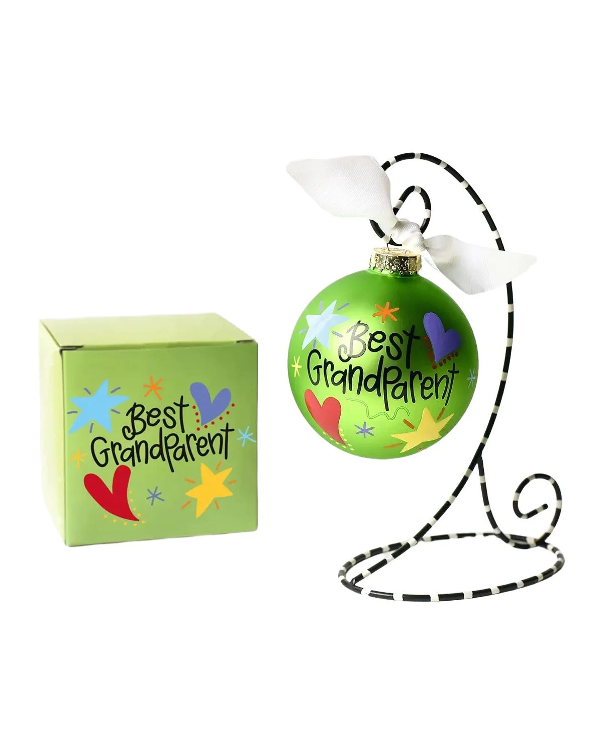 Coton Colors Best Grandparent Christmas Ornament with Stand