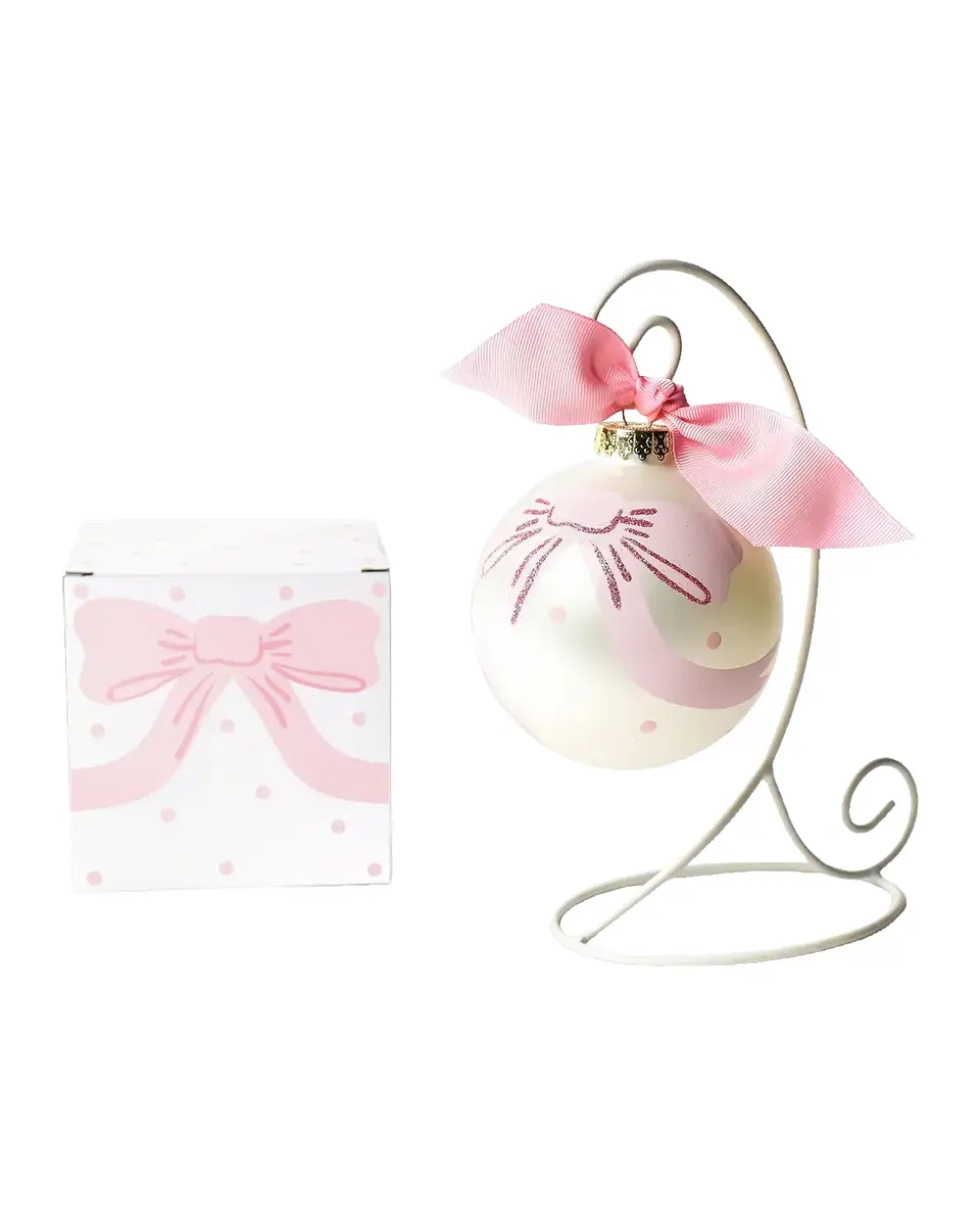 Coton Colors Little Love Pink Christmas Ornament with Stand | Thumbnail 2 Coton Colors Little Love Pink Christmas Ornament with Stand | Thumbnail 2