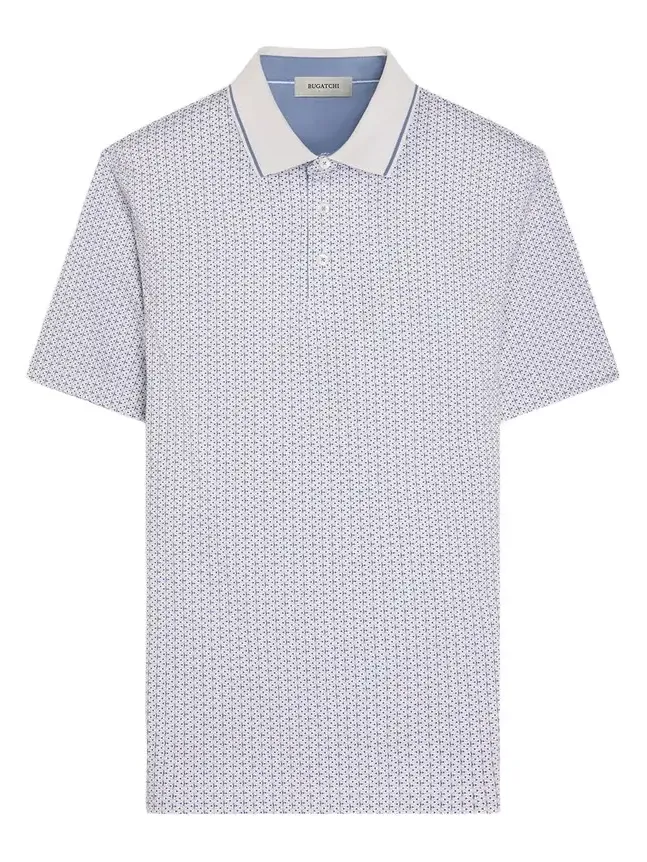 Men's Printed Stretch-Cotton Polo Shirt Men's Printed Stretch-Cotton Polo Shirt