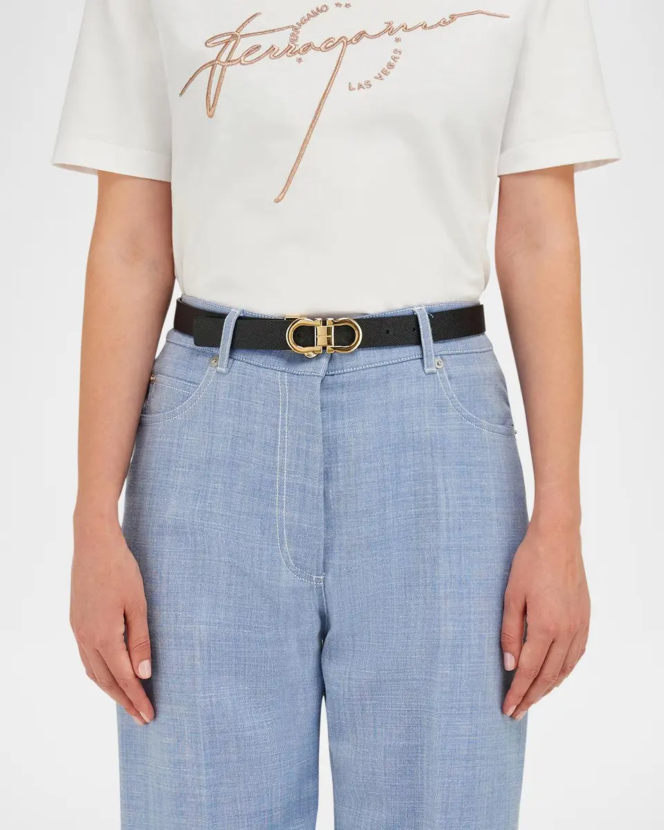 Ferragamo Reversible Gancini Leather Belt | Thumbnail 2