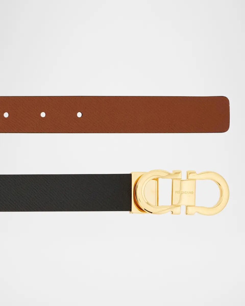 Ferragamo Reversible Gancini Leather Belt | Thumbnail 3