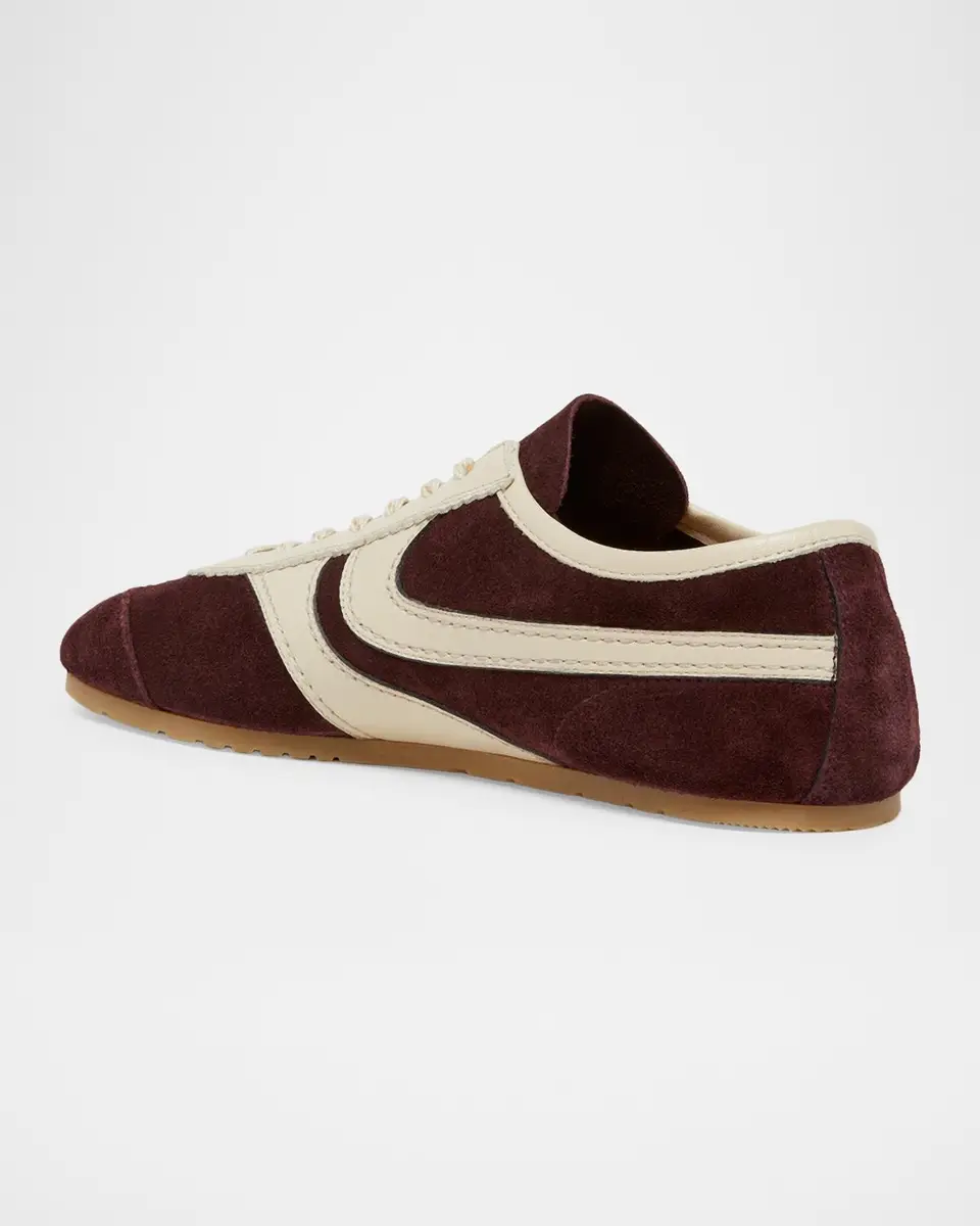 Dries Van Noten Mixed Leather Retro Runner Sneakers | Thumbnail 2 Dries Van Noten Mixed Leather Retro Runner Sneakers | Thumbnail 2