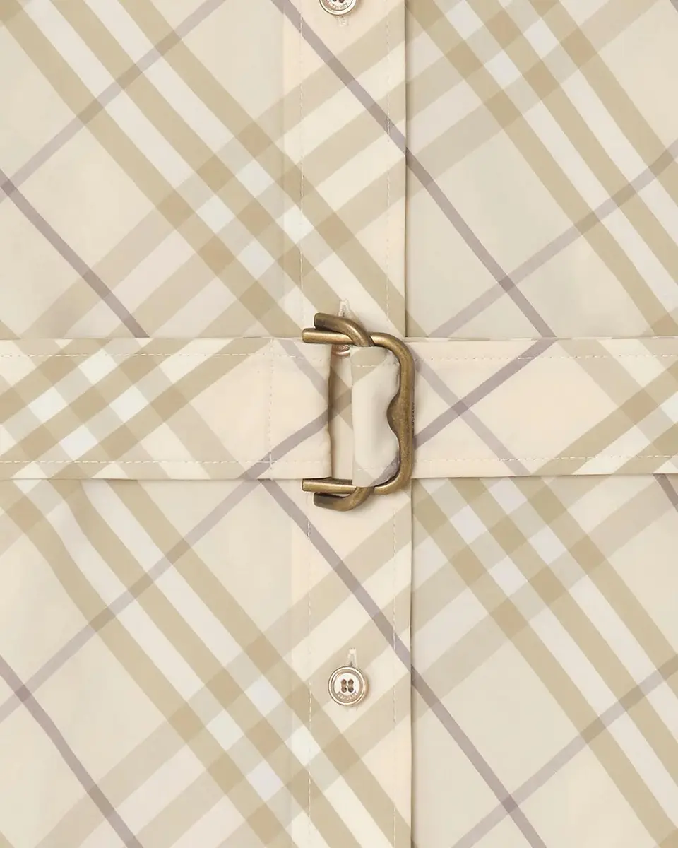Burberry Georgina Check Belted Cotton Mini Shirtdress | Thumbnail 5 Burberry Georgina Check Belted Cotton Mini Shirtdress | Thumbnail 5