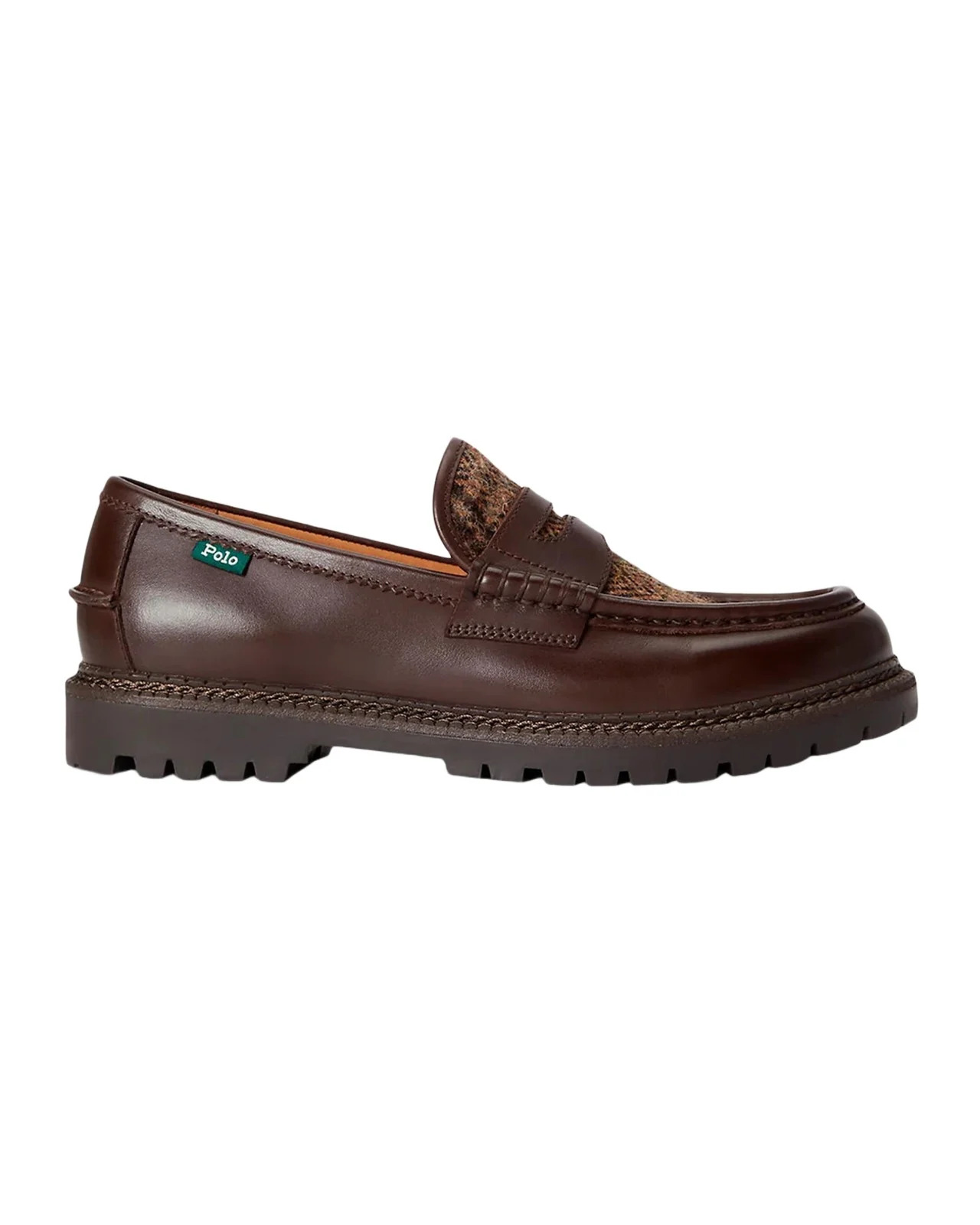 Men's Jett Leather & Tweed Penny Loafers