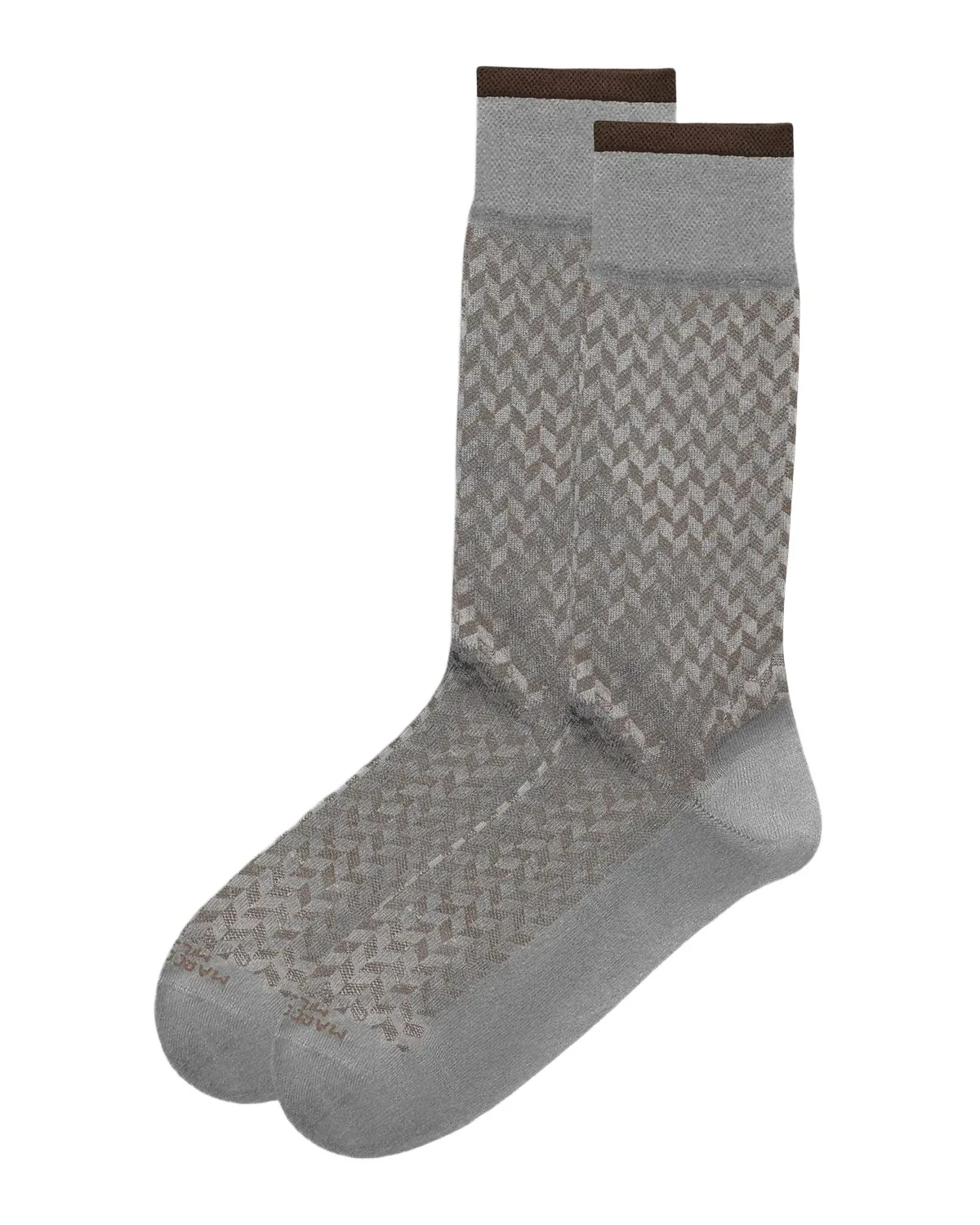Marcoliani Men's Herringbone Crew Socks