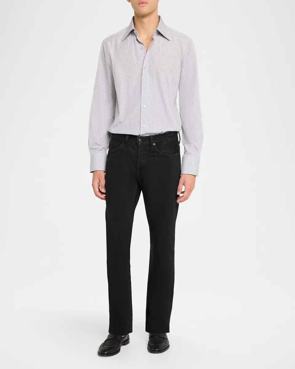 Tom Ford Men's Cotton Stripe Classic-Fit Dress Shirt | Thumbnail 2 Tom Ford Men's Cotton Stripe Classic-Fit Dress Shirt | Thumbnail 2