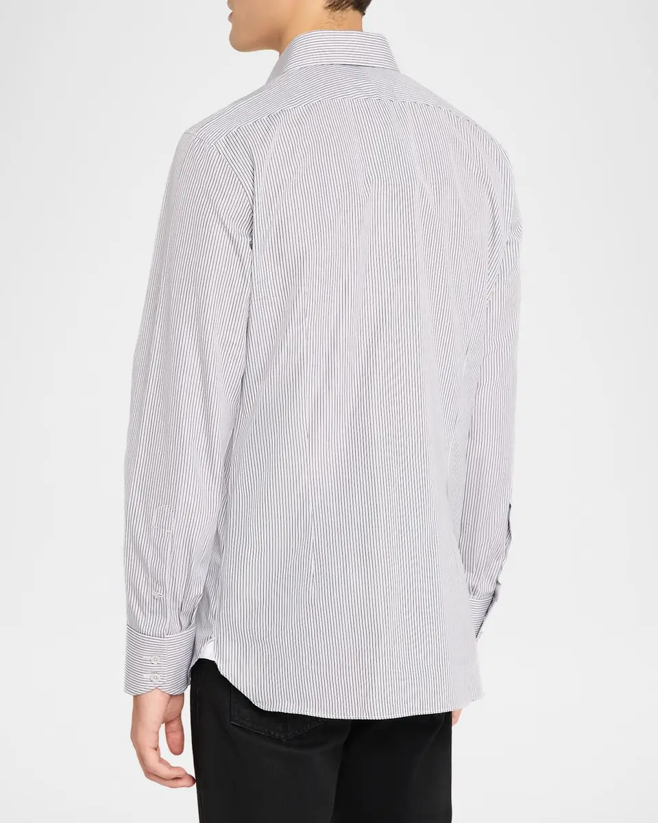 Tom Ford Men's Cotton Stripe Classic-Fit Dress Shirt | Thumbnail 3 Tom Ford Men's Cotton Stripe Classic-Fit Dress Shirt | Thumbnail 3