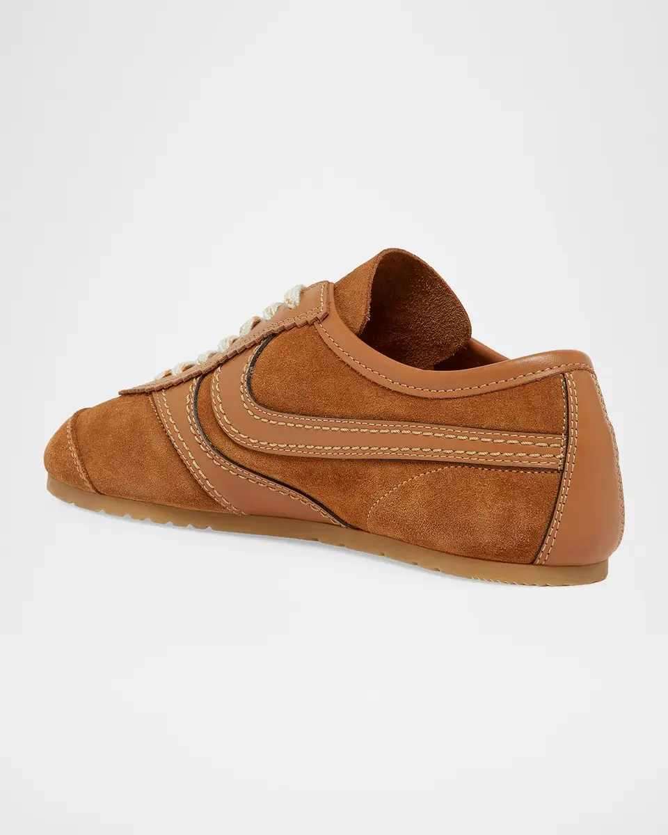 Dries Van Noten Mixed Leather Retro Runner Sneakers | Thumbnail 2 Dries Van Noten Mixed Leather Retro Runner Sneakers | Thumbnail 2