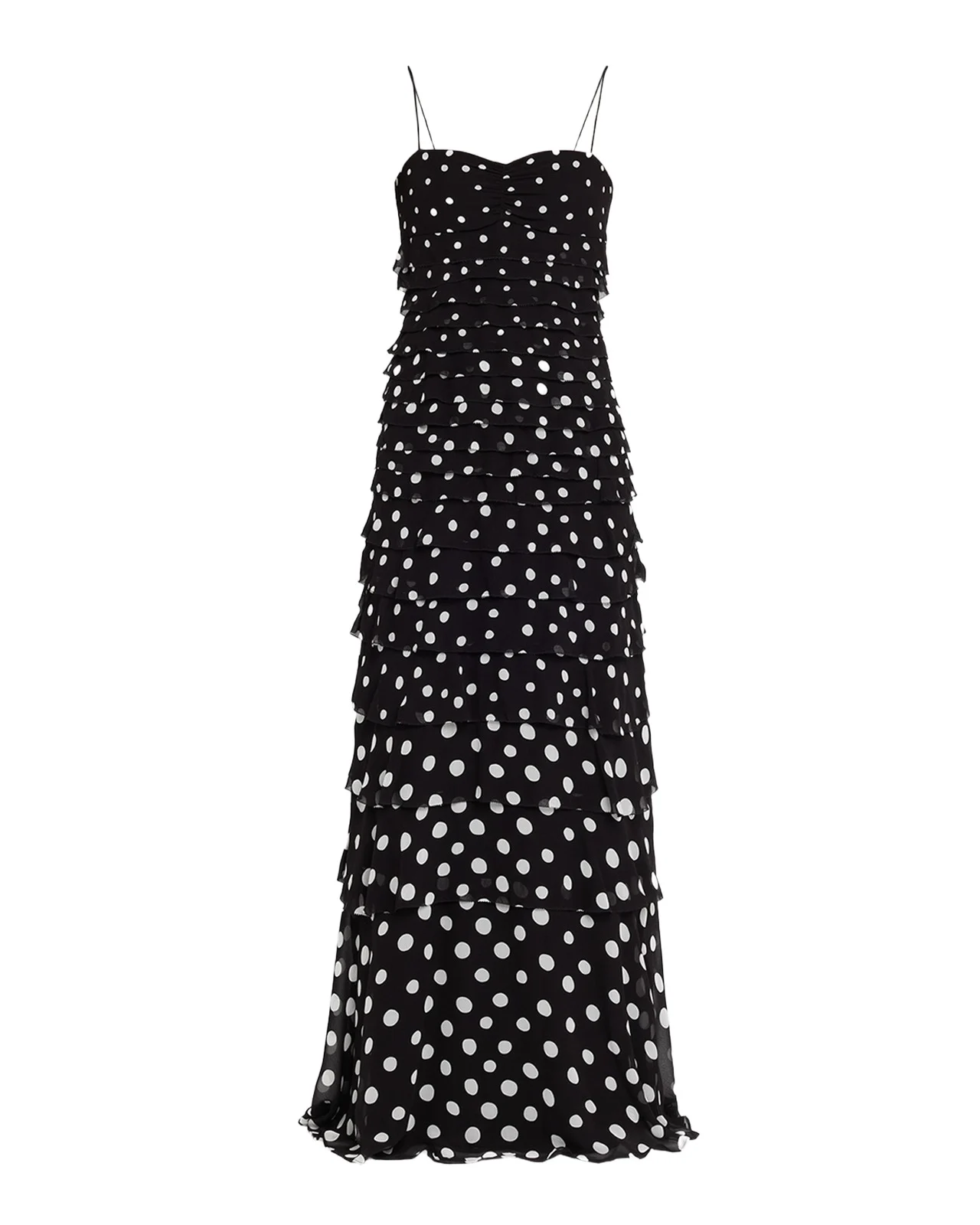 Saloni Niki Polka Dot Maxi Dress