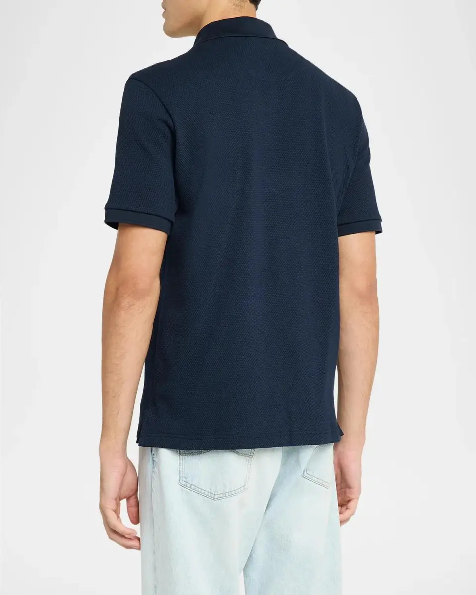 Eton Men's Waffle Open-Collar Polo Shirt | Thumbnail 3