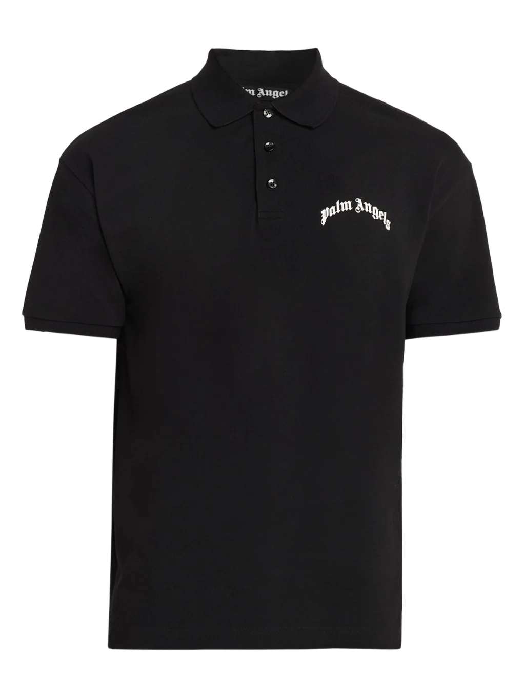 Men's Curved Logo Cotton Polo Shirt Men's Curved Logo Cotton Polo Shirt