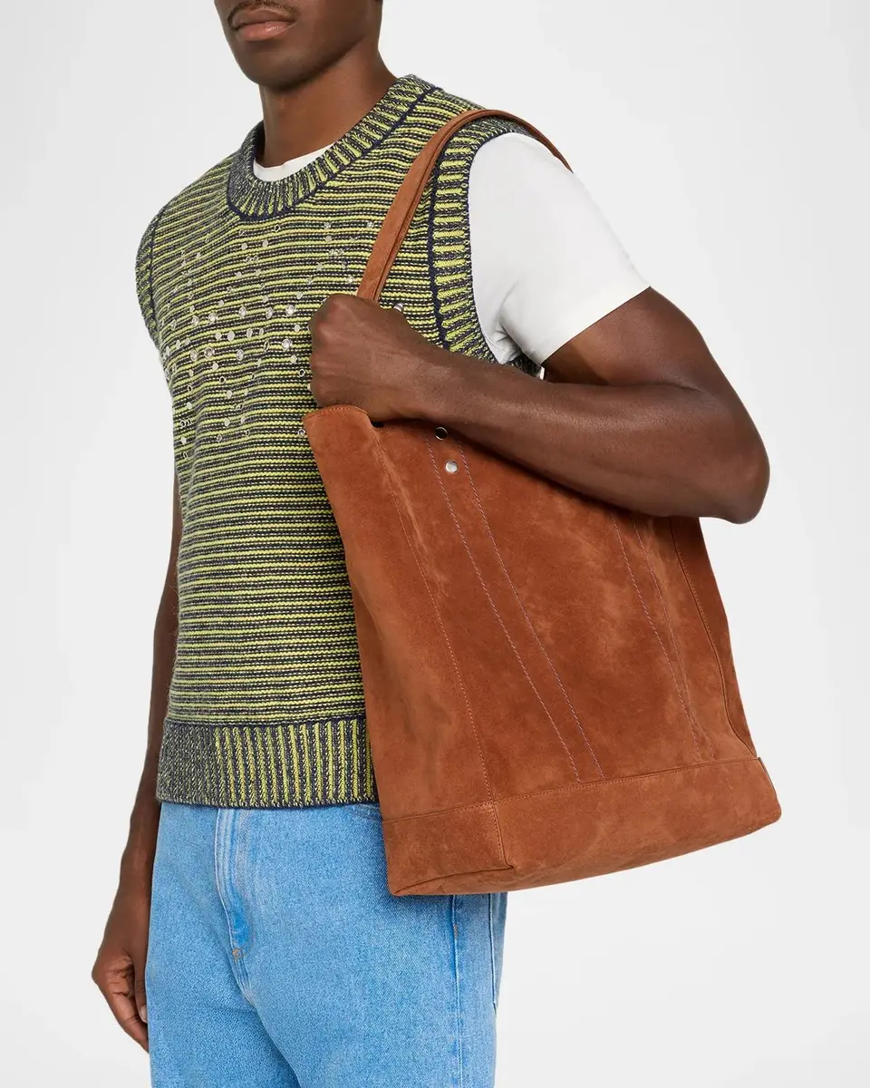 Marni Men's Suede North/South Tote Bag | Thumbnail 2
