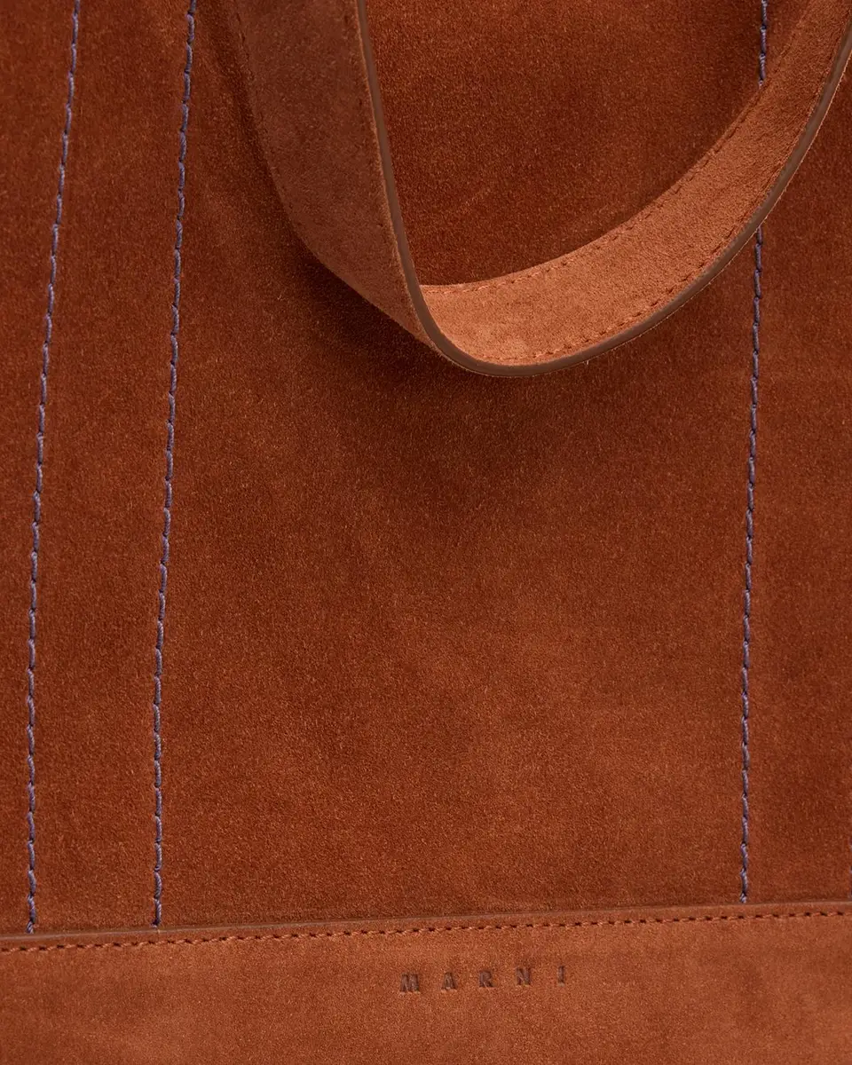 Marni Men's Suede North/South Tote Bag | Thumbnail 6