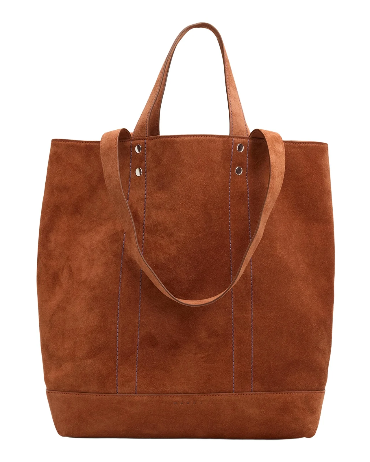 Men's Suede North/South Tote Bag Men's Suede North/South Tote Bag