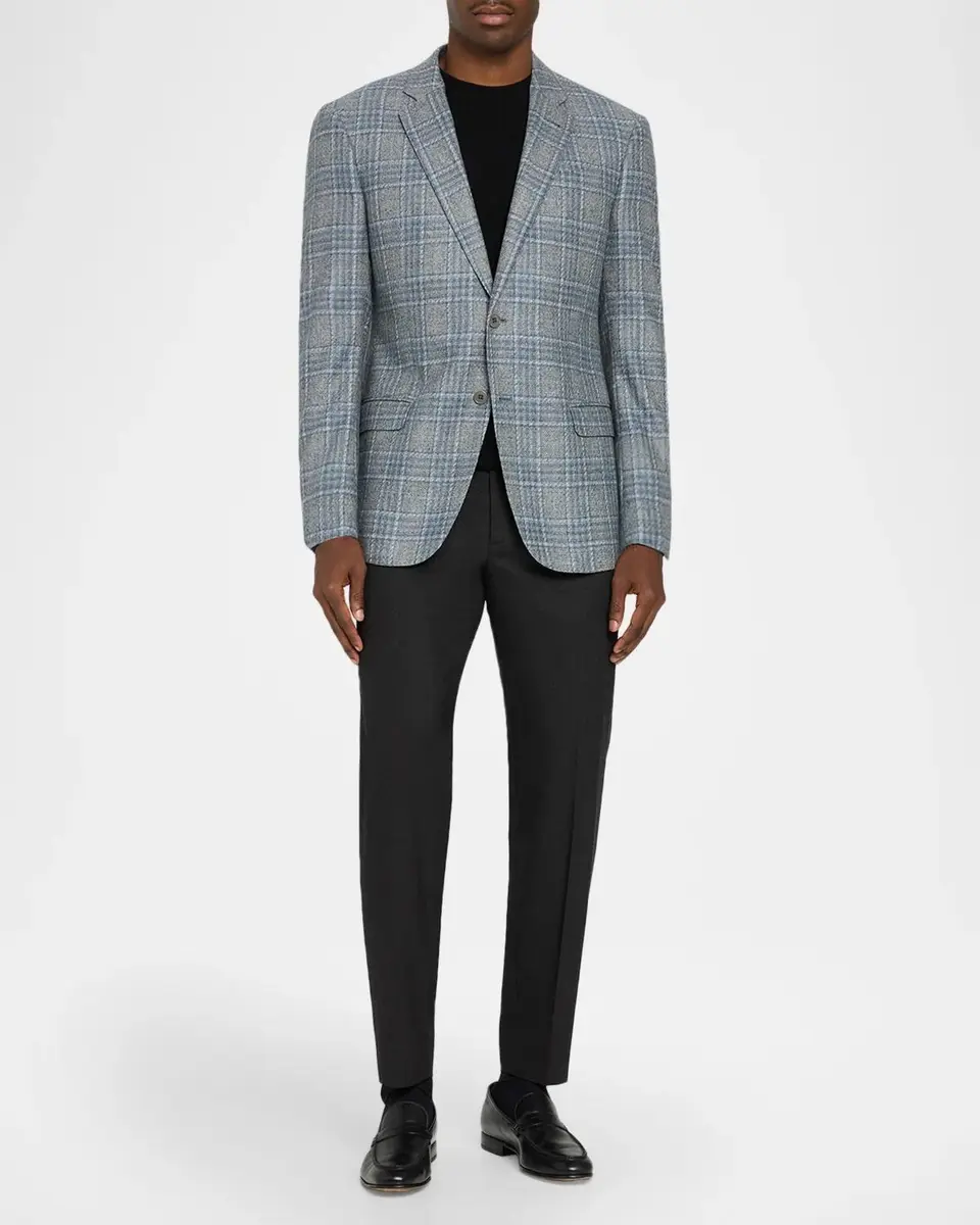 Emporio Armani Men's G Line Wool Plaid Single-Breasted Sport Coat | Thumbnail 2