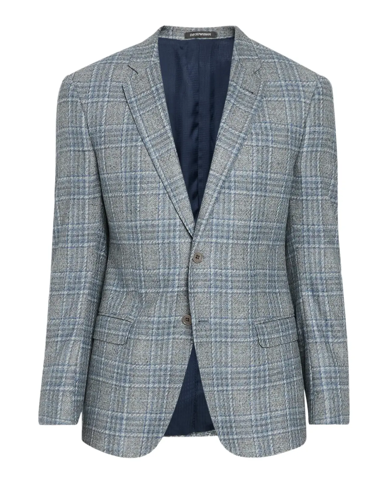 Men's G Line Wool Plaid Single-Breasted Sport Coat