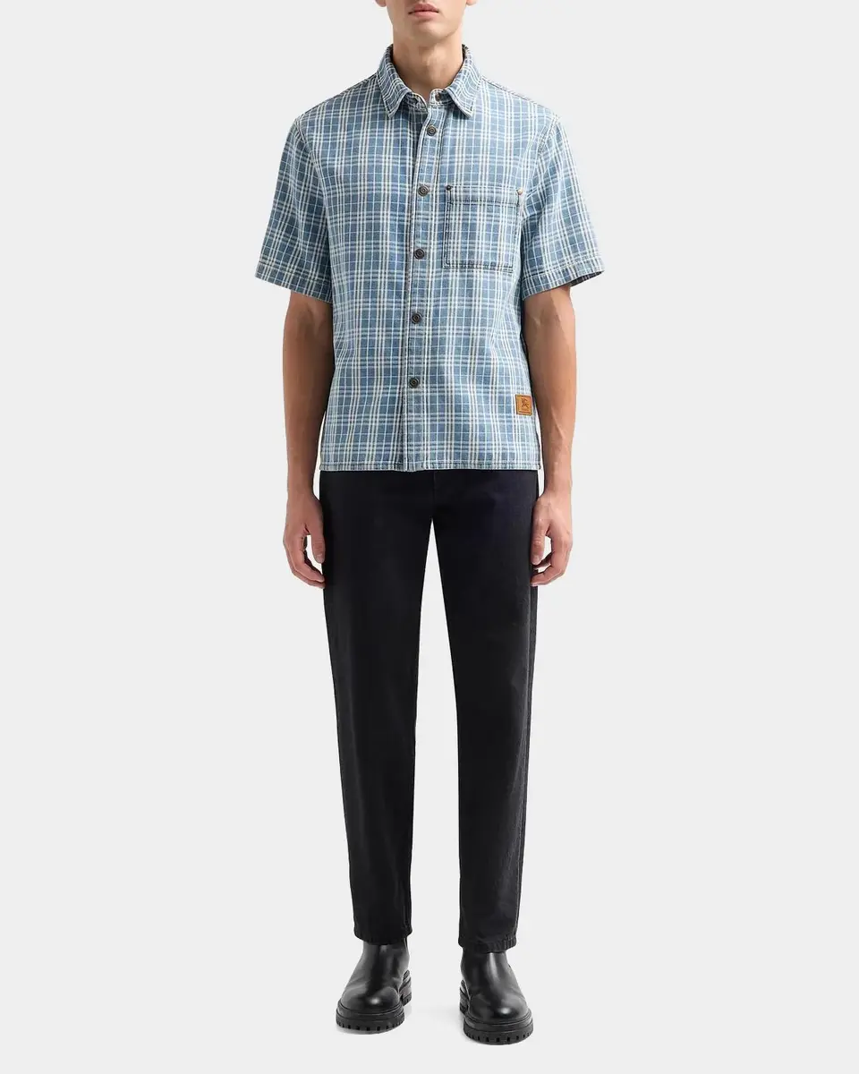 Burberry Men's Garret Check Short-Sleeve Shirt | Thumbnail 2