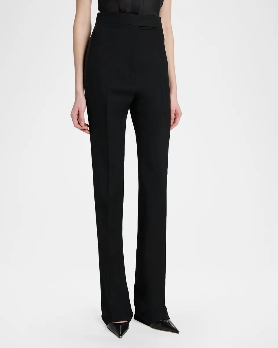 Tom Ford Sharp Grain De Poudre Straight-Leg Trousers | Thumbnail 4
