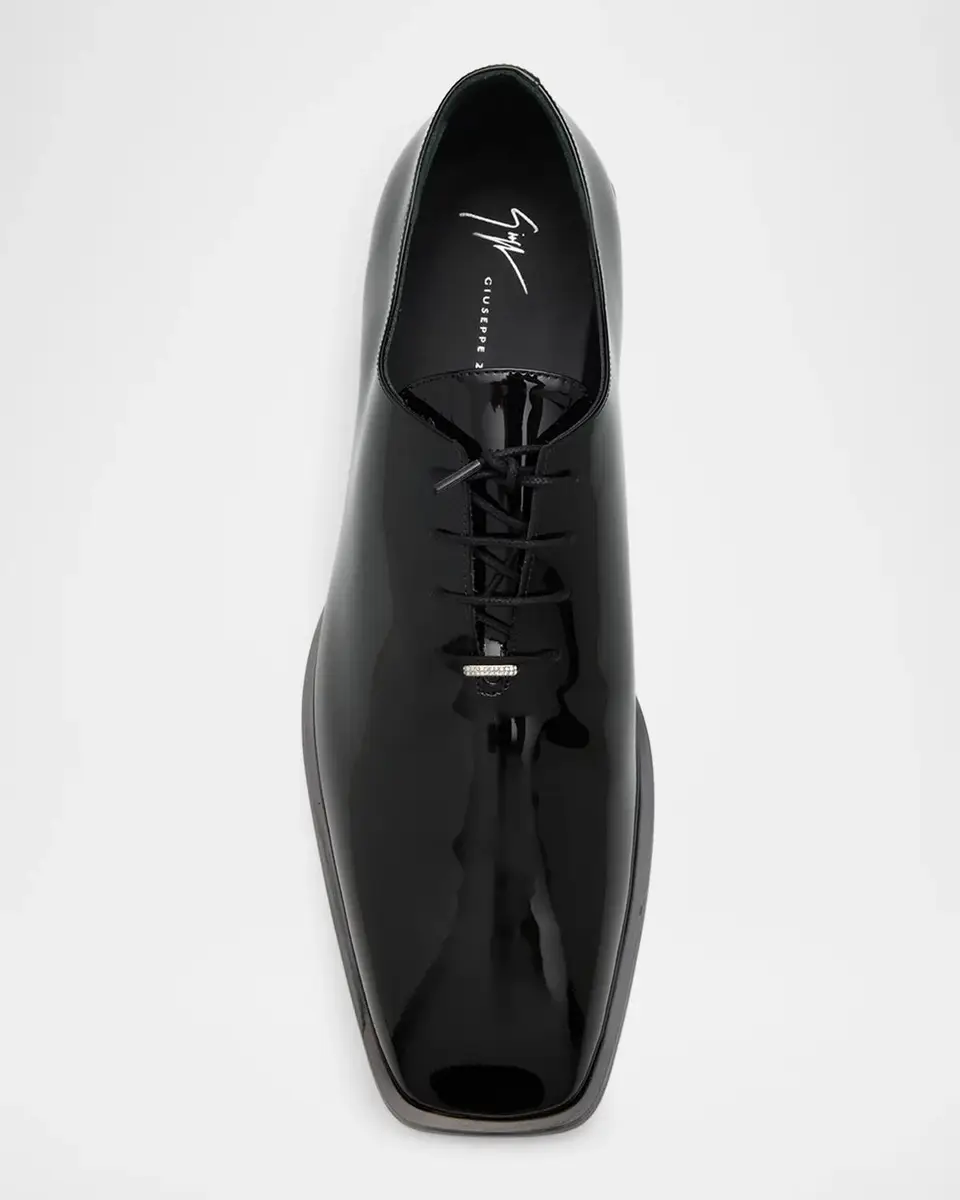 Giuseppe Zanotti Men's Moony Patent Leather Oxfords | Thumbnail 4