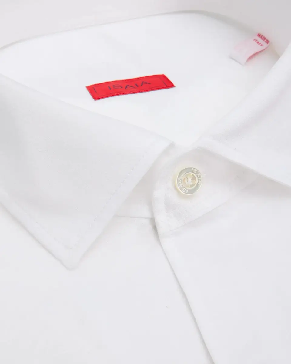Isaia Men's Cotton and Linen Solid Dress Shirt | Thumbnail 2