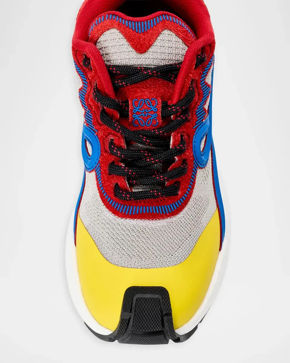Loewe Men's Pogo Mix-Media Sneakers | Thumbnail 2 Loewe Men's Pogo Mix-Media Sneakers | Thumbnail 2