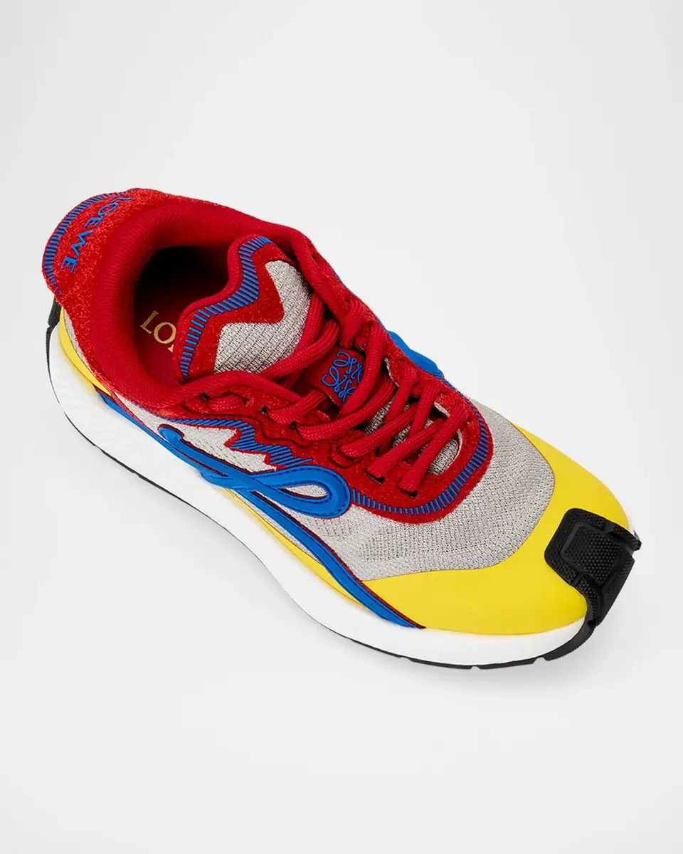 Loewe Men's Pogo Mix-Media Sneakers | Thumbnail 3 Loewe Men's Pogo Mix-Media Sneakers | Thumbnail 3