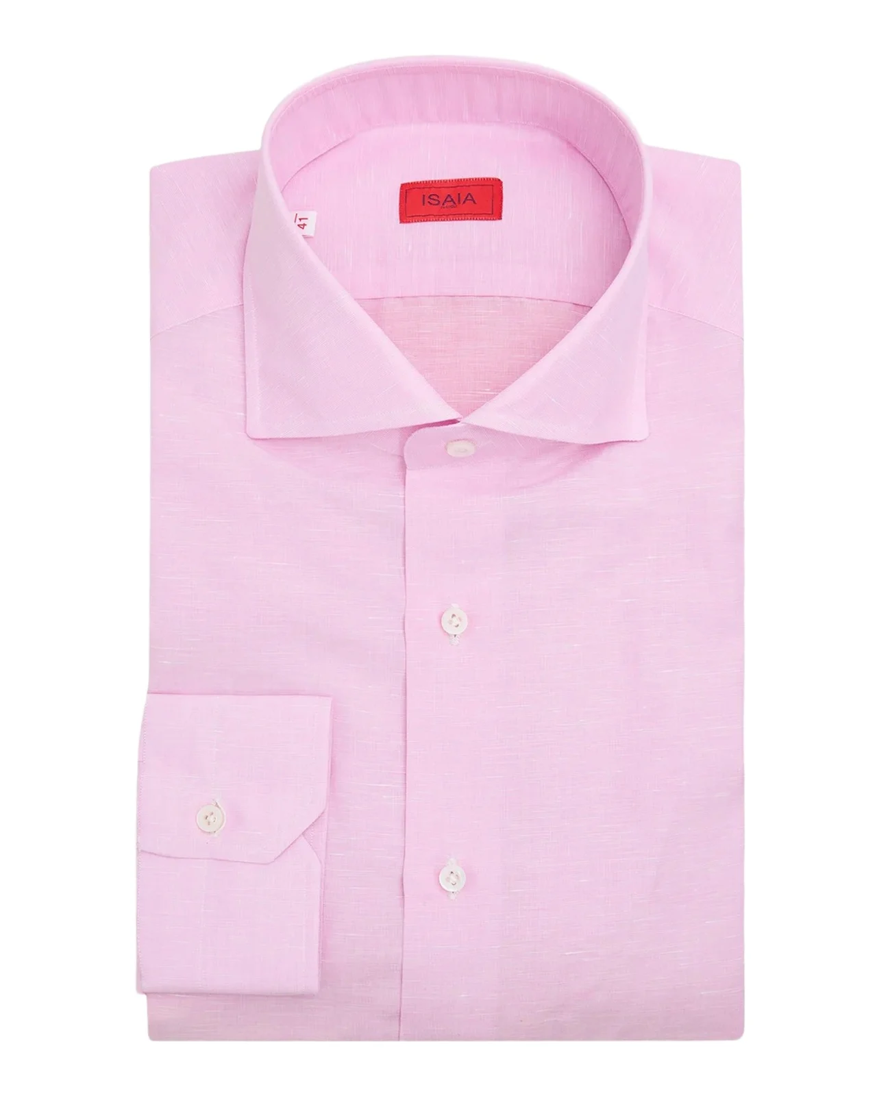 Men's Cotton and Linen Solid Dress Shirt Men's Cotton and Linen Solid Dress Shirt