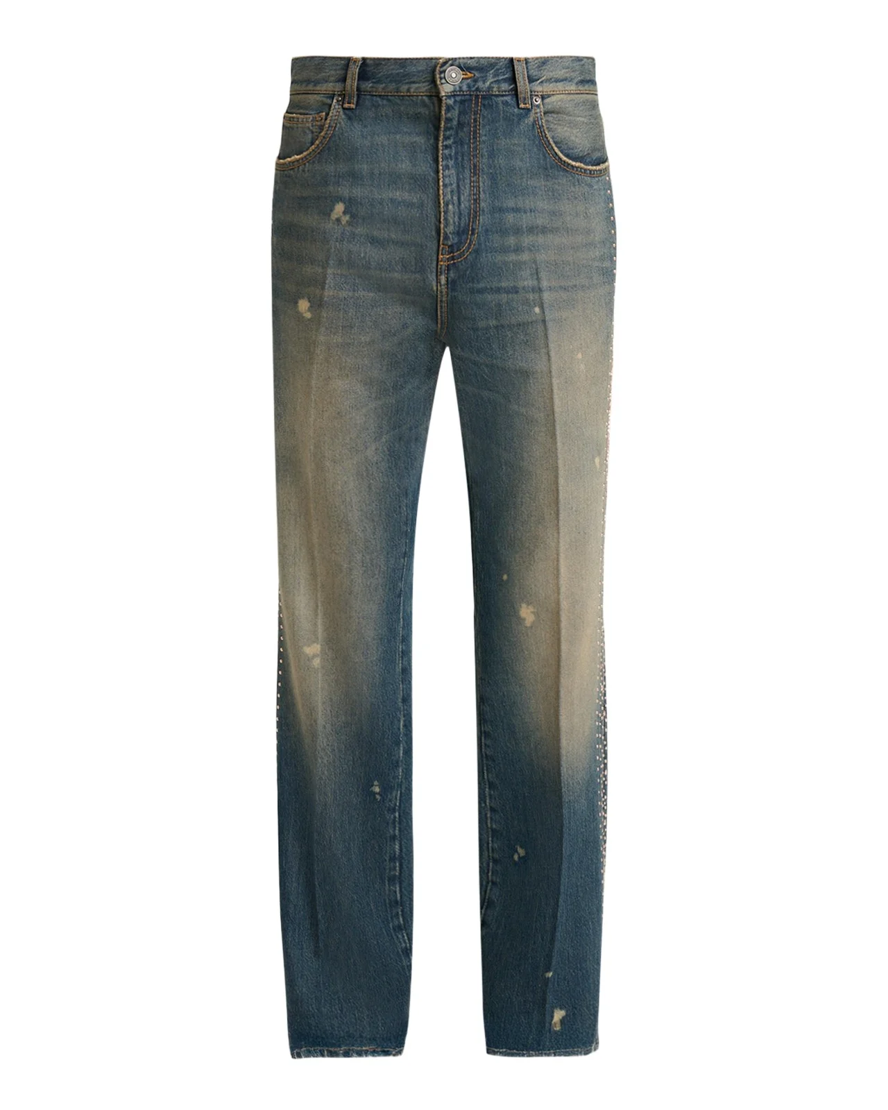Men's MA Fit Star Studded-Trim Jeans