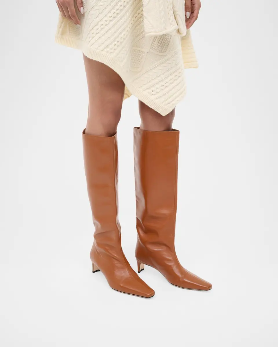 Staud Wally Leather Knee-High Boots | Thumbnail 2 Staud Wally Leather Knee-High Boots | Thumbnail 2