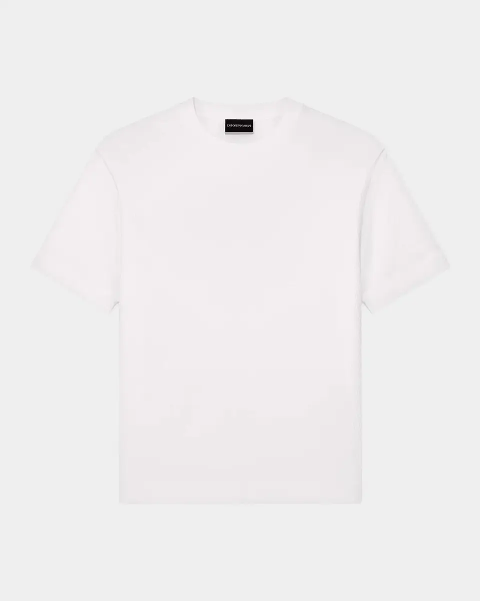 Men's Cotton Jacquard T-Shirt Men's Cotton Jacquard T-Shirt