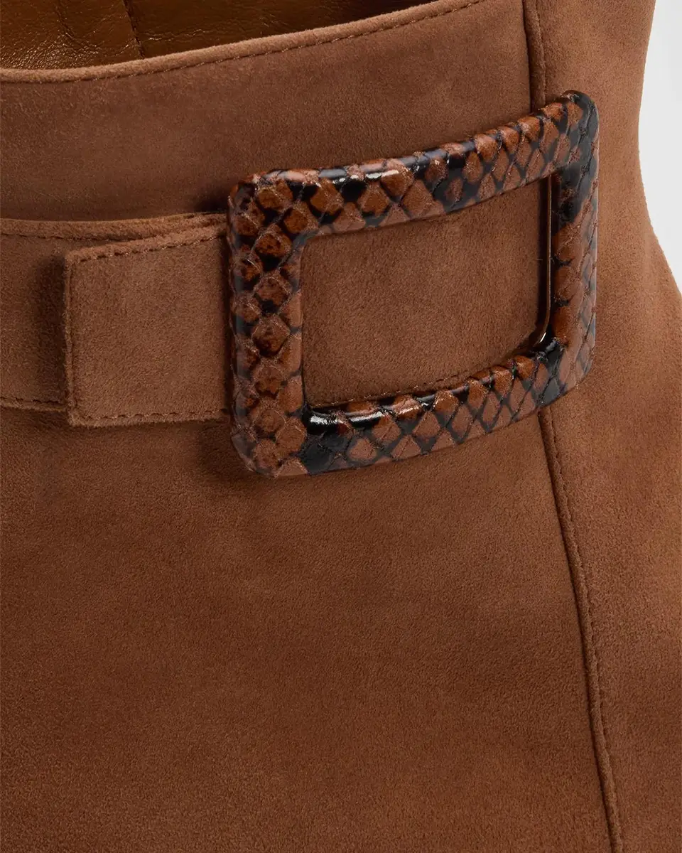 Roger Vivier Tres Vivier Polly 45MM Suede Booties | Thumbnail 5 Roger Vivier Tres Vivier Polly 45MM Suede Booties | Thumbnail 5