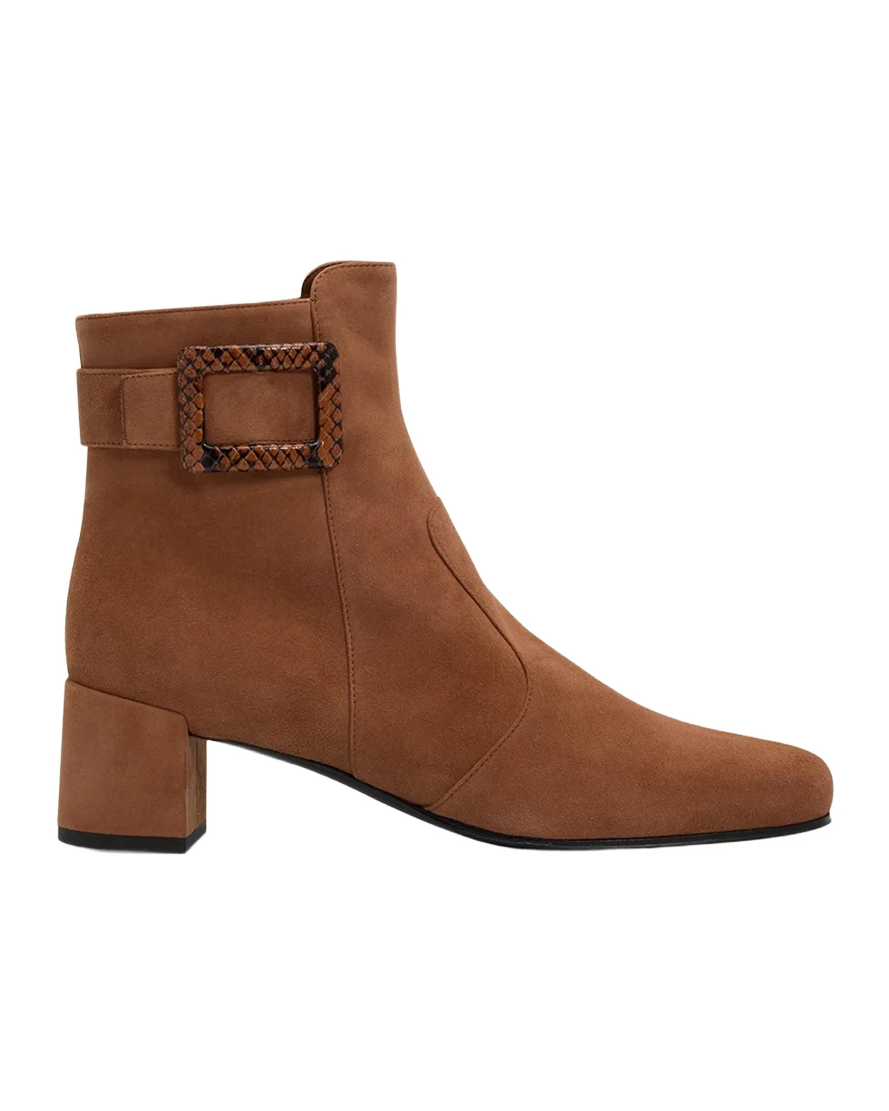 Roger Vivier Tres Vivier Polly 45MM Suede Booties