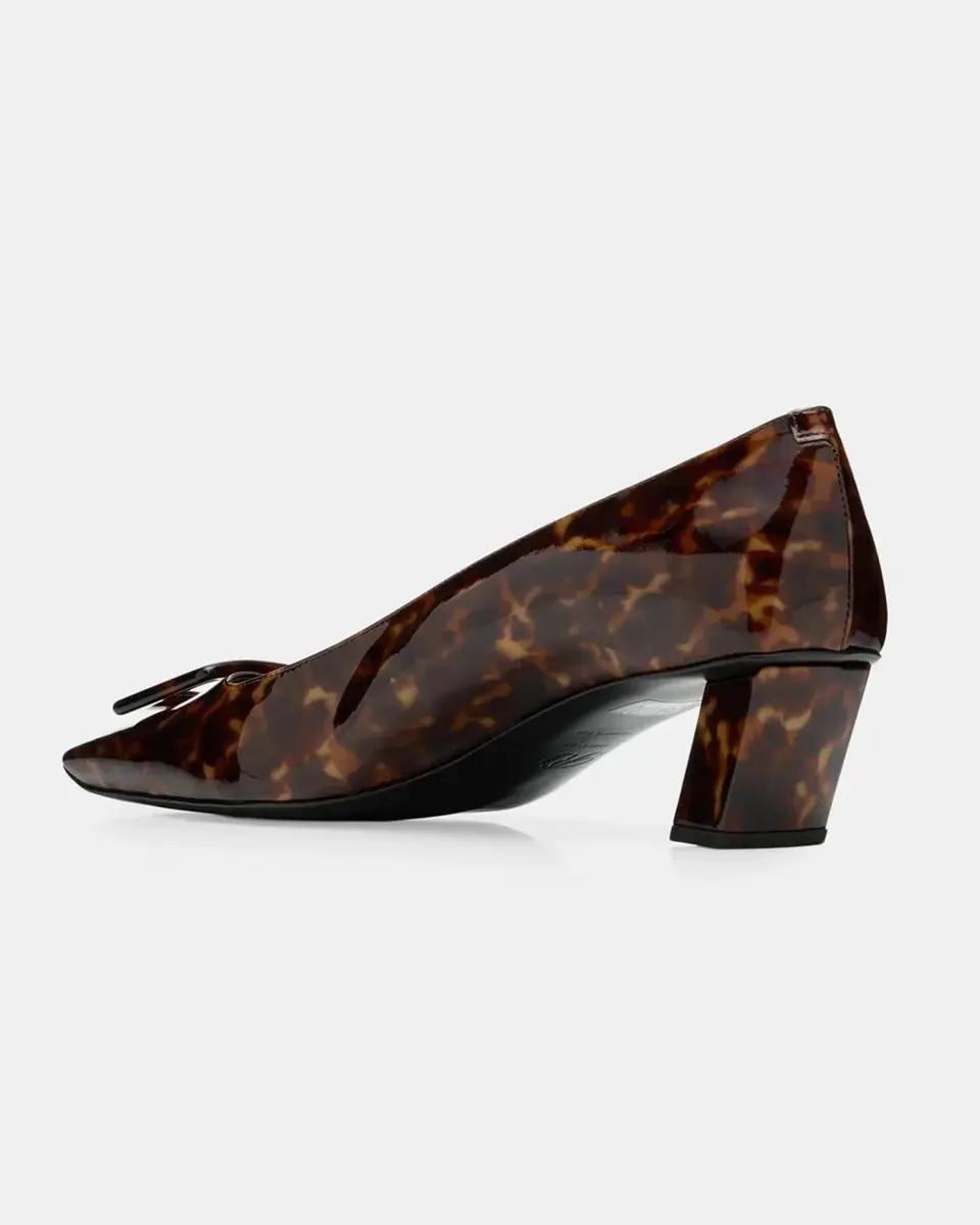 Roger Vivier Belle Vivier 45MM Tortoiseshell-Print Patent Leather Pumps | Thumbnail 2 Roger Vivier Belle Vivier 45MM Tortoiseshell-Print Patent Leather Pumps | Thumbnail 2
